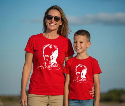 Atatürk Portrait T-Shirt National Sovereignty Day Youth Shirt 23 April 19 May