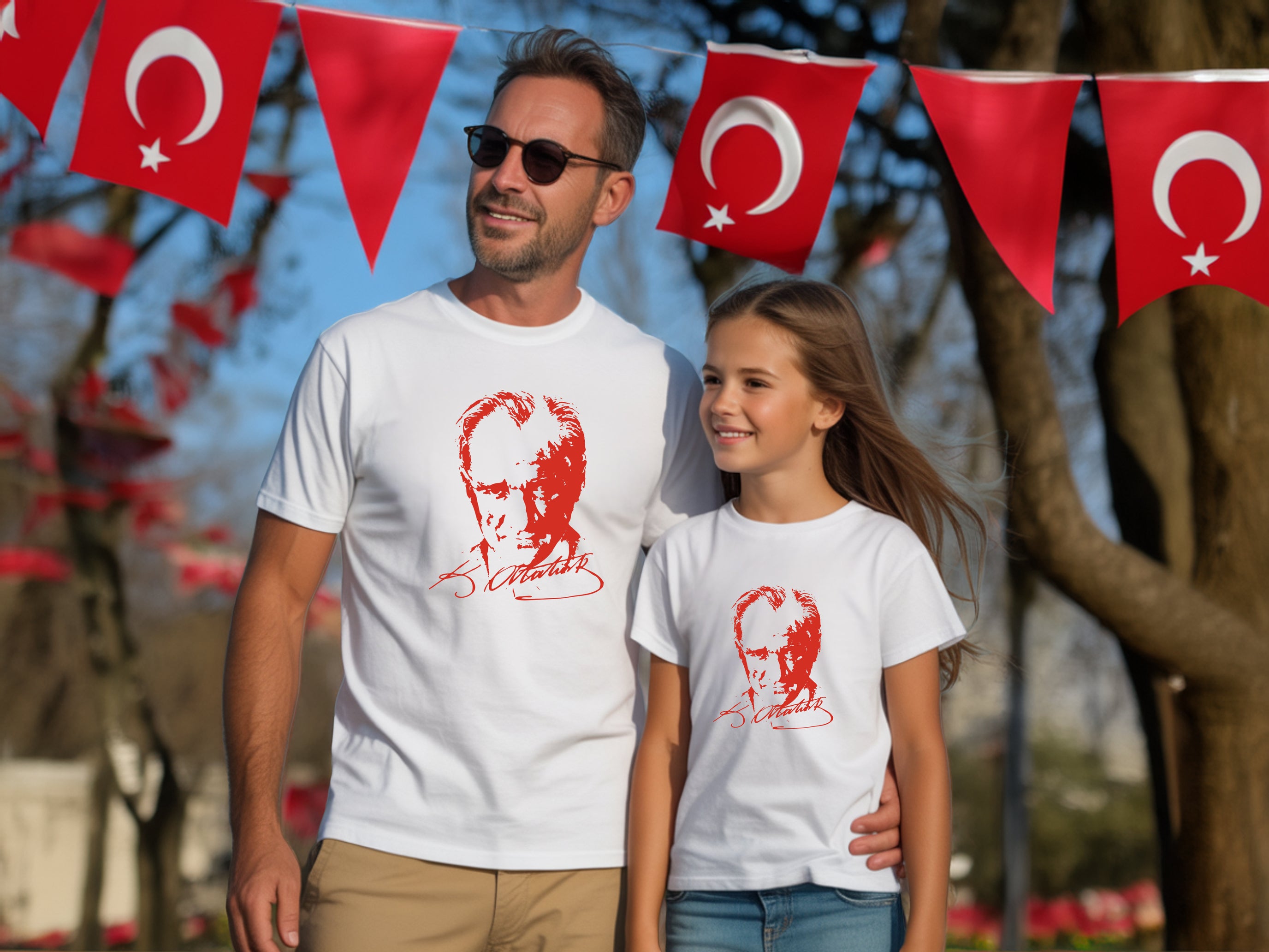 Atatürk Portrait T-Shirt National Sovereignty Day Youth Shirt 23 April 19 May