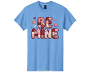 Be Mine Patchwork Heart Valentine’s Day T-Shirt - Retro Aesthetic Comfort Fit Graphic Tee