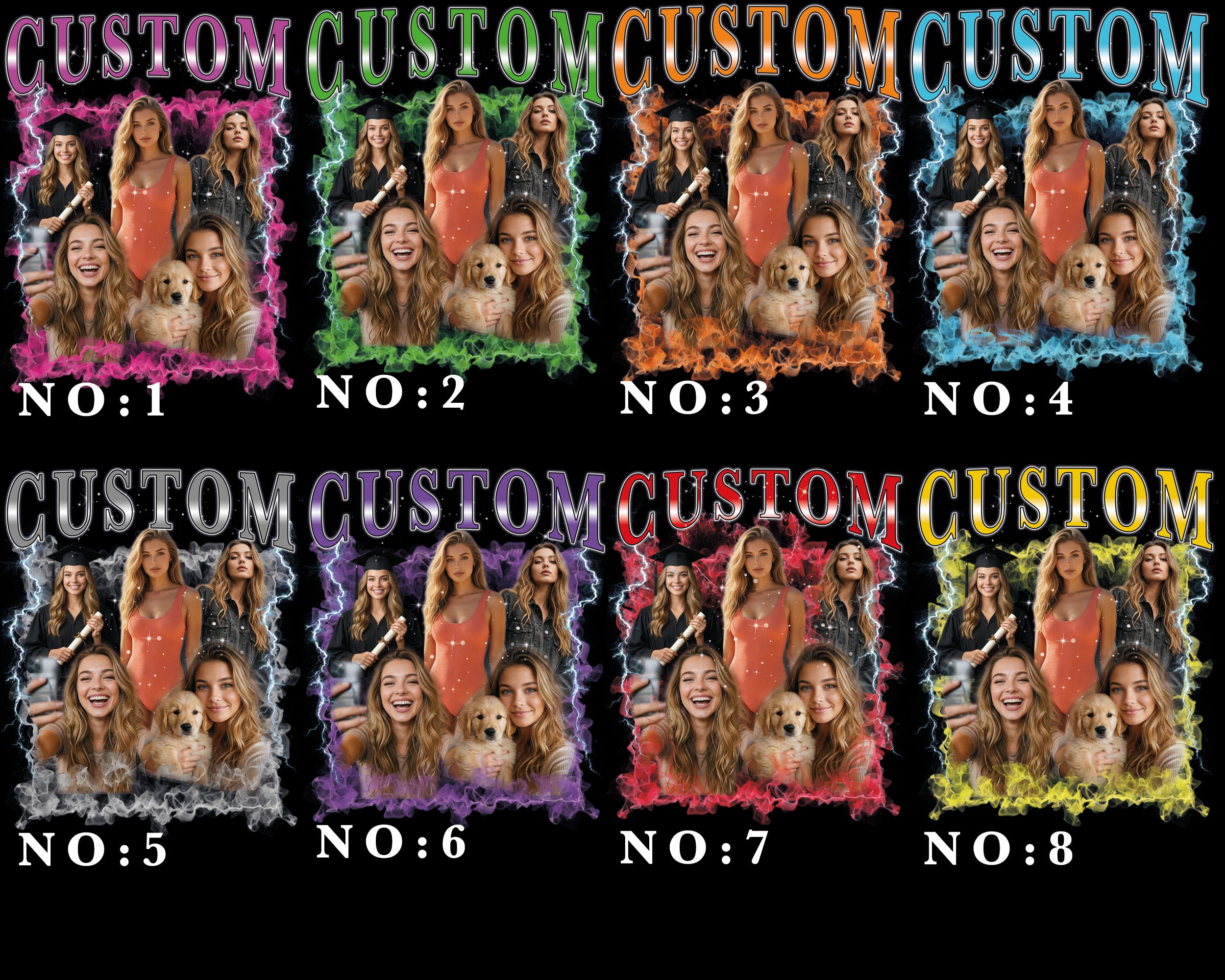 Custom Photo Collage T-Shirt, Vintage 90s Bootleg Style Graphic Tee, Personalized Cotton Shirt