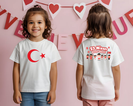 Ay Yıldız T-Shirt National Sovereignty Day Youth Shirt 23 April 19 May