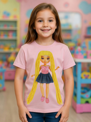 Jeans Interactive Dress-Up Doll T-Shirt with Changeable Outfits and Hair – 3D Interactive Girl’s Tee – Unique Creative Gift (Kopya) (Kopya)